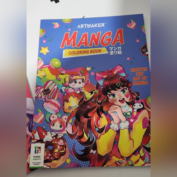 NWOT Manga 2 Book Set Coloring & Drawing Set - Picture 6 of 9